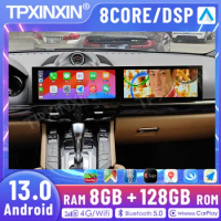 12.3 Inch Wireless CarPlay 8+128G Android 13 HD Touch Screen For Porsche Cayenne 2010-2016 Car Radio Multimedia Player GPS Navi