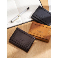 Dompet syiling lelaki Hummer Paul dengan slot pelbagai kad, beg berzip lelaki daripada kulit lembu l