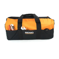 【RIDGID】帆布工具袋 木工工具袋 水電工具包 分類收納口袋 工具收納包 851-TB006(工作袋 超大開口)