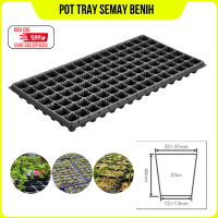 Pot Tray Semai Benih Bibit Tanaman Tray Semai isi 32 50 105 200 Lubang Ukuran 500x300 mm Plastik Hem