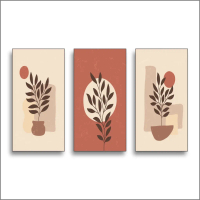 Vaxter - DMI Craft | Pajangan Dinding Kayu Dekorasi Ruangan Lukisan Wall Decor Daun Tropical Poster