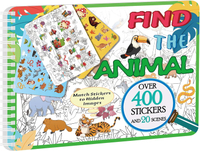 Find The Animal Sticker Book Sticker Book for Kids Include 20 Theme Over 400 Animal Stickers for Kid