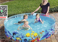 優品誠信商家 兒童家庭用免充氣游泳池摺疊室內戲水池小孩戶外玩水池加大號加厚
