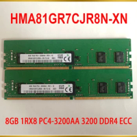 1 Pcs For SK Hynix RAM 8G 8GB 1RX8 PC4-3200AA 3200 DDR4 ECC Server Memory HMA81GR7CJR8N-XN