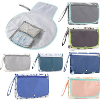 2 in 1 Baby Changing Mat Portable Baby Changing Table Pad Waterproof Foldable Newborn Diapers Mattress Cover Stroller Bag