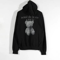 Hoodie ADLV BEAR LONELY BLACK HOODIE 100% ORIGINAL Size 1