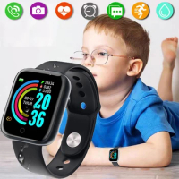 Smart Watch Kids Waterproof Sport LED Digital Electronics Watches for Children Boys Girls Students 12-15 Years Old Fitness Watch