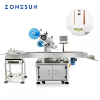 ZONESUN ZS-T832 High Speed Automatic Sticker Labeling Machine Plane Bag hang tag Food Paper Book Flat Packing paper box printer