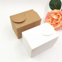 30Pcs/Lot 9x6x6cm DIY Blank Vintage S-box Kraft Paper Box For Chocolate Engagement Wedding Candy Storage ox Supply Wholesale