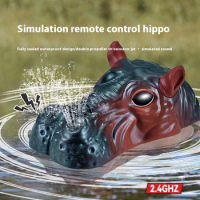 Remote Control Hippo Double Propeller Simulation Water Jet Animal Remote Control Boat Children Water Electric Rc Toys