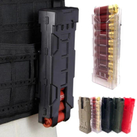 Tactical 12 Gauge Shotgun Bullet Ammo Cartridge Holder MOLLE Shell Carrier Pouch Bag Airsoft Hunting