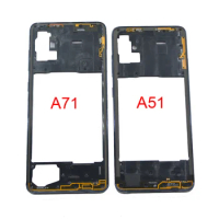 New Middle Frame For Samsung Galaxy A51 A71 A515 A515F A715 A715F Phone Housing Center Chassis Cover + Buttons A51 A71