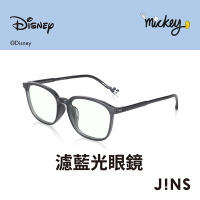 JINS 迪士尼米奇米妮系列第二彈-米奇款式無度數濾藍光眼鏡(FPC-23A-101)灰色