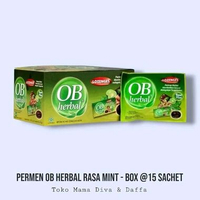 Permen OB Herbal Box Isi 15 Sachet – Pelega Tenggorokan & Penyegar Napas | Permen Jahe Herbal Pereda