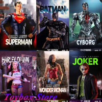 Fondjoy Original 1/9 DC Series Superman Batman Joker Harley Quinn Wonder Woman 19cm Movable Action Figure Fans Best Collection