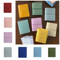 Di động M5 Sổ tay lá rời Da PU Trang trắng Sổ tay bỏ túi mini 50 tờ Sổ kế hoạch Sổ ghi chép tự làm S