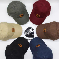 【carhartt】Carhartt ODESSA經典老帽/鴨舌帽/牛皮革標/厚磅粗帆布石洗老舊感 棒球帽 帽子(美國平行輸入)
