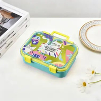 RB-C1575 Kotak Makan Siang Anak Sekat Bento Box BPA Free Anti Tumpah / Lunch Box Karakter Kartun Tem