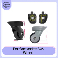 For Samsonite F46 Universal Wheel Replacement Suitcase Rotating Smooth Silent Shock Absorbing Wheels Travel Accessories Wheels