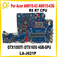 FH50Q LA-J621P for Acer AN515-43 AN515-43G Laptop motherboard with R5 R7 CPU GTX1050Ti GTX1650 4GB-GPU NBQ6N11001 DDR4 Tested