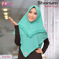 Baru Razqa Hijab Bergo Shanum Kerudung Instan Polos Bubble Crepe Premium