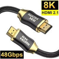 HDMI cable version 2.1 8K60hz high-definition HDR computer video PS4 projection ARC cable Universal Compatibility 48Gbps