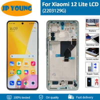 Original AMOLED 6.55" For Xiaomi 12 Lite LCD Screen Touch Panel Digitizer Assembly For xiaomi 12lite 2203129G LCD Display