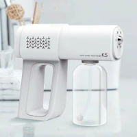 Nano Spray Machine K5 Wireless Electric Sanitizer 380ML Sprayer Disinfects Blue Light Steam Spray Gun For Factory Home Office