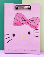 【震撼精品百貨】Hello Kitty 凱蒂貓~三麗鷗 KITTY 日本A4文件夾/板-蝴蝶結#25039