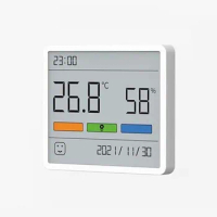 DUKA Atuman LCD Electronic Digital Temperature Humidity Meter Clock Indoor Outdoor Thermometer Hygrometer Weather Sensor