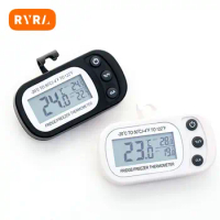 Mini Digital Electronic Thermometer Household Fridge Refrigerator Frost Freezer Room LCD Waterproof Thermometer Meter With Hook