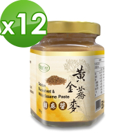 樸優樂活 黃金蕎麥胡麻醬(180g/罐)*12罐組-苦蕎麥X白芝麻純濃香氣