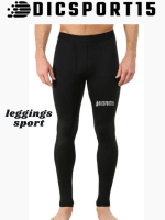 Dicsport Celana Legging panjang ketat olahraga Pria Wanita Gym Fitness Sepakbola Futsal outdoor
