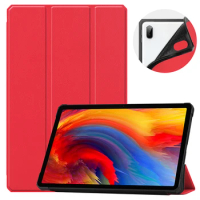 PU Leather Flip Case for Lenovo Tab P11 Plus Soft TPU Shockproof Cover P11Plus Stand Holder