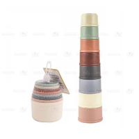Boo&BubBaby Stacking Cup 9pcs Educational Montessori Early Learning Cups | MAINAN TACKING CUP MAINAN
