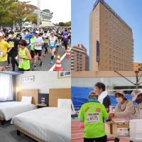 【2025新潟馬拉松】雙床房+全馬參賽名額2名★2晚舒適飯店新潟站前含早餐(此為二人總價)