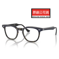 【RayBan 雷朋】Hawkeye 木村拓哉配戴款 亞洲版復古風光學眼鏡 RB5398F 8283 深藍/玳瑁 公司貨
