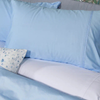 【LITA 麗塔寢飾】40支精梳棉 素色 美式信封枕套組 經典純色-共9色(枕頭套)
