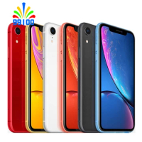 Used Unlocked Cell Phone Apple iPhone XR 6.1" With Face ID 3GB+64GB/128GB 4G LTE A12 CPU 7nm