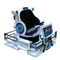New Arrival Europe Market Indoor Vr Arcade Machine 2 Seats 9D Vr Starship Cinema Chair Simulator With 360 Degree Rotating