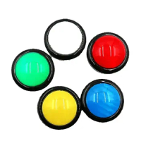 100mm Big Round Push Button LED Illuminated With Microswitch For DIY Arcade Game Machine Parts 5/12V Large Dome Light Switch