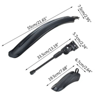 Front Rear Fender Shelf Tire Splash- Mudguard for xiaomi Qicycle Ef1 Electric Tripod Support Bike Bicycle Kickstand