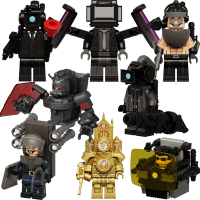 Skibidi Toilet minecraft Ninjago toys Compatible with LEGO Skibidi Toilet Cameraman Speakerman Titan