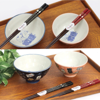 日本製 美濃燒 招財貓陶瓷碗 陶瓷碗 飯碗 湯碗 茶碗 對碗 情侶碗 夫妻碗 貓咪 碗 日式餐具 美濃燒