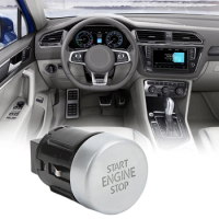 Push Start Button, Car Engine Push to Start Switch, Automobile Start Stop Button 5N0959839 H9EE