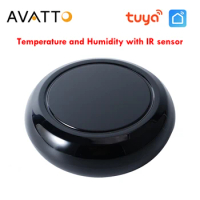 AVATTO Tuya WiFi 3 In 1 Intelligent Sensor Infrared Remote Control Temperature and Humidity Detection Work for Alexa Google home