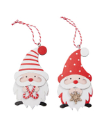 ชุดตุ๊กตาตกแต่งต้นคริสต์มาส Xmas Gnome 2 ชิ้น หลากสี
