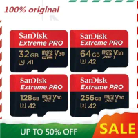 SanDisk Extreme Pro TF Memory Card 256G 128GB 64GB 32GB microSDHC A2 A1 microSD Card 170MB/s C10 U3 V30 SD Adapter 512g 1T 400g