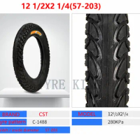 CST 12 1/2x2 1/4 (57-203) Tire for Electric Vehicles and Folding Bicycles. E-bike 12.5x2.215 Wheel Tire