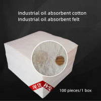 Industrial oil absorbent cotton, oil absorbent felt, oil filter pad, oil absorbent thick paper. 40cmx50cmx2/3/4mm-100PCS.